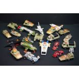 Collection of play worn space related diecast model featuring Matchbox BattleKings, Dinky Star