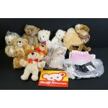 Collection of eight modern Steiff Bears, to include 005138, 672811, 022739, 021909, 013508,