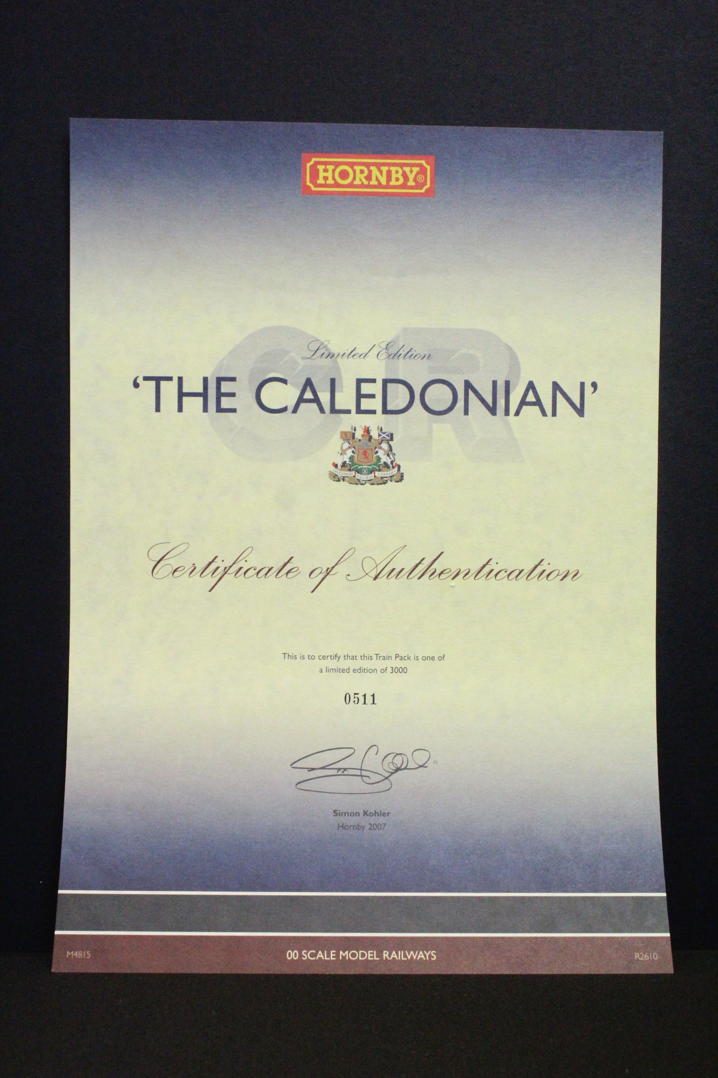 Boxed ltd edn Hornby OO gauge R2610 The Caledonian Train Pack, complete with certificate - Image 7 of 8