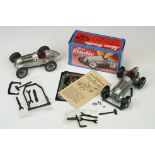 Boxed Schuco Studio Mercedes Grand Prix 1936 tinplate clockwork model, with key & accessories (model