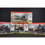Four boxed Hornby OO gauge electric train sets to include R1032 Mainline Steam, R1020 Irish