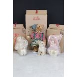 Three boxed Steiff Bears, to include limited edition 671241 Shepherd (on stand) with Dog,