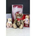 Steiff - Three boxed limited edition replica teddy bears, to include Teddy Bear 1926, The smaller