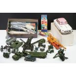 Around 30 diecast models to include Britains, Lone Star, Triang Minic, Dinky, Corgi, etc,