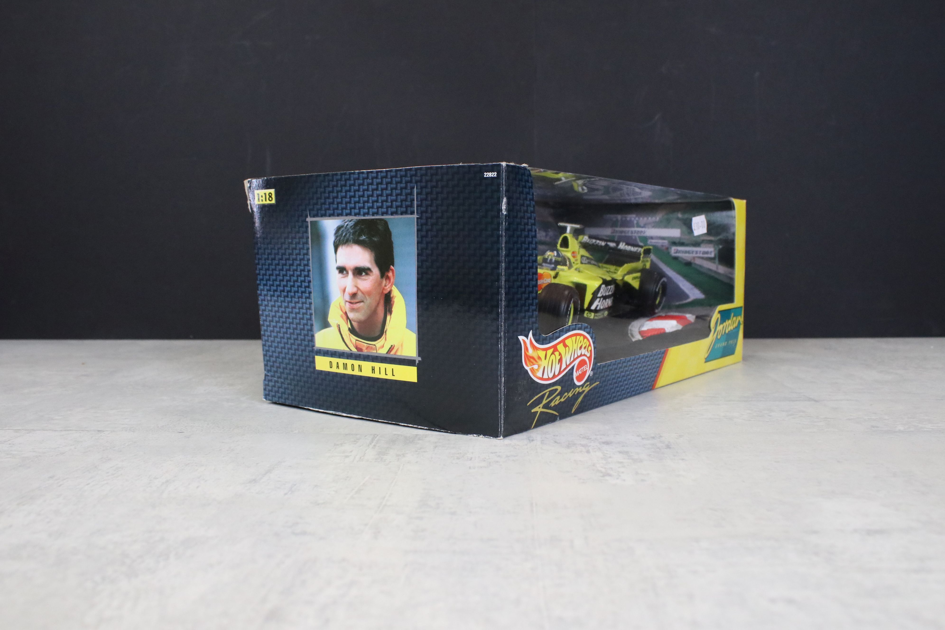 Six boxed Mattel Hot Wheels 1/18 F1 diecast models to include Jordan 199 Damon Hill, Michael - Image 3 of 16
