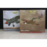 Two Boxed Corgi Aviation Archive 1:32 World War II diecast models to include AA34901 'Attack By