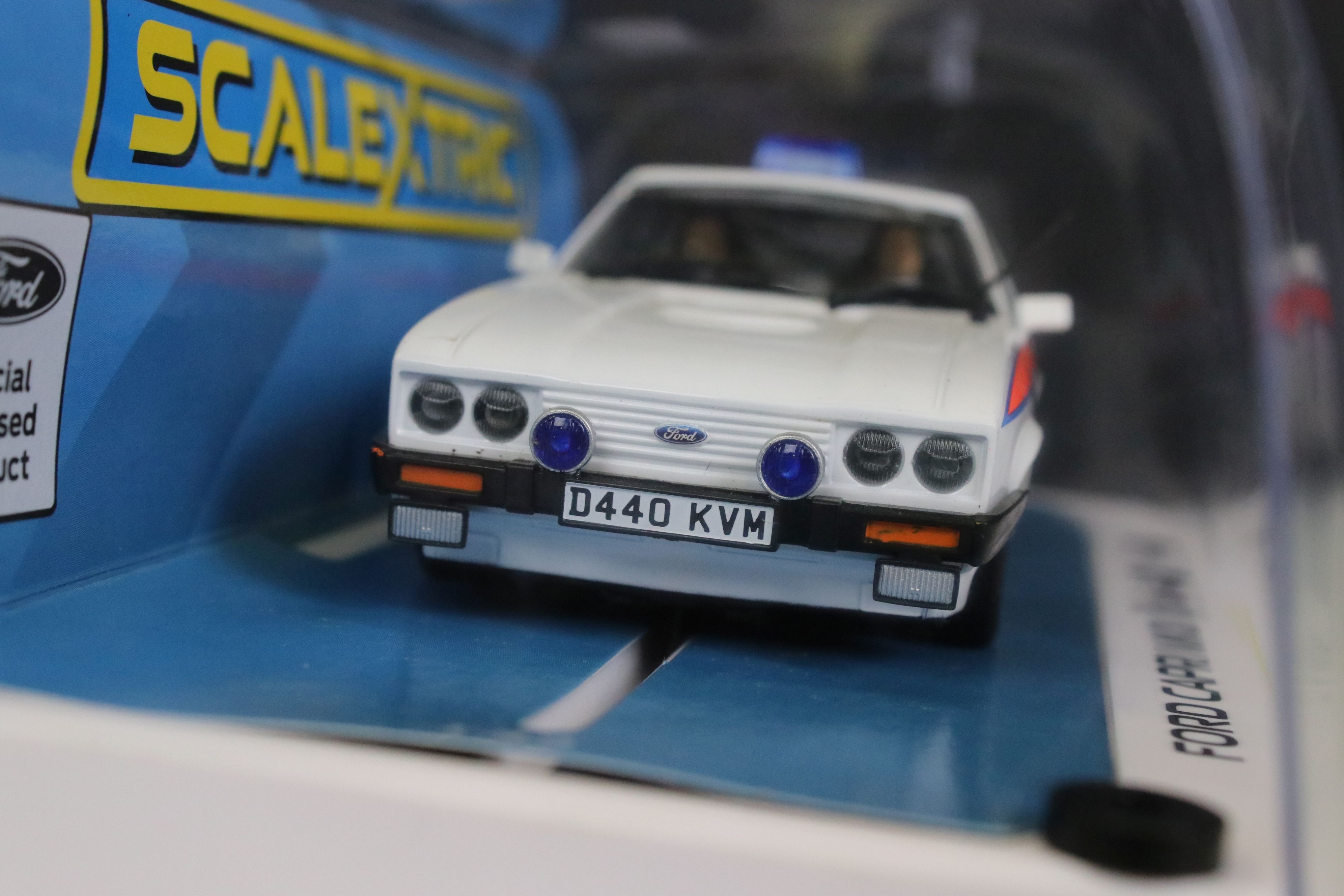 Six cased slot cars to include 5 x Scalextric (C3205 Jaguar D Type, C3502 Ford Cortina MK1, C3143 - Image 14 of 20