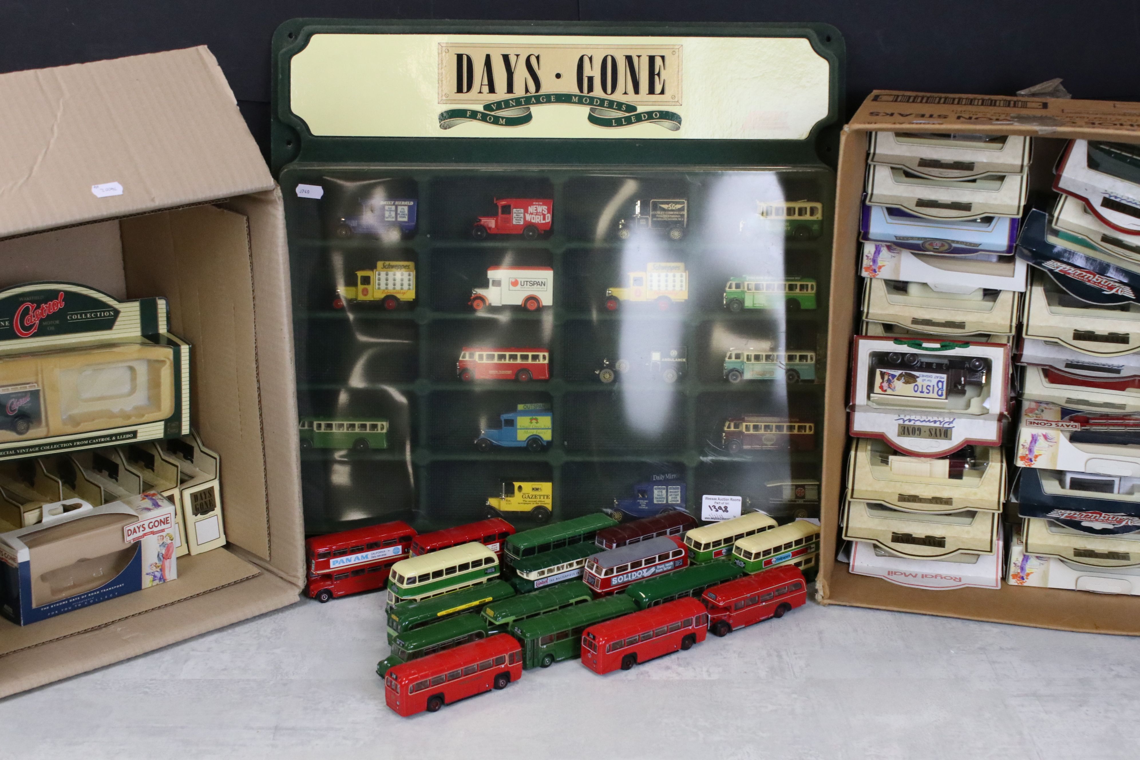 30 Boxed Lledo diecast models to include Days Gone examples, plus a Lledo Days Gone display case