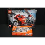 Lego - Boxed Lego Technic 42107 Ducati Panigale V4 R along with boxed Lego Technic 8293 Power