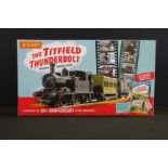 Boxed ltd edn Hornby OO gauge The Titfield Thunderbolt locomotive, complete with poster & DVD