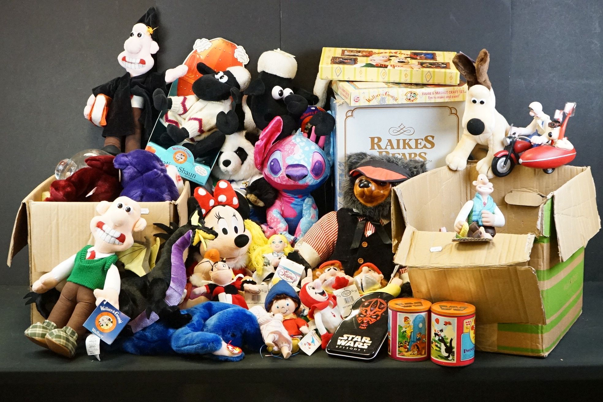 Large collection of teddy bears & soft toys to include TY Beanie bears (with tags), Disney Store,