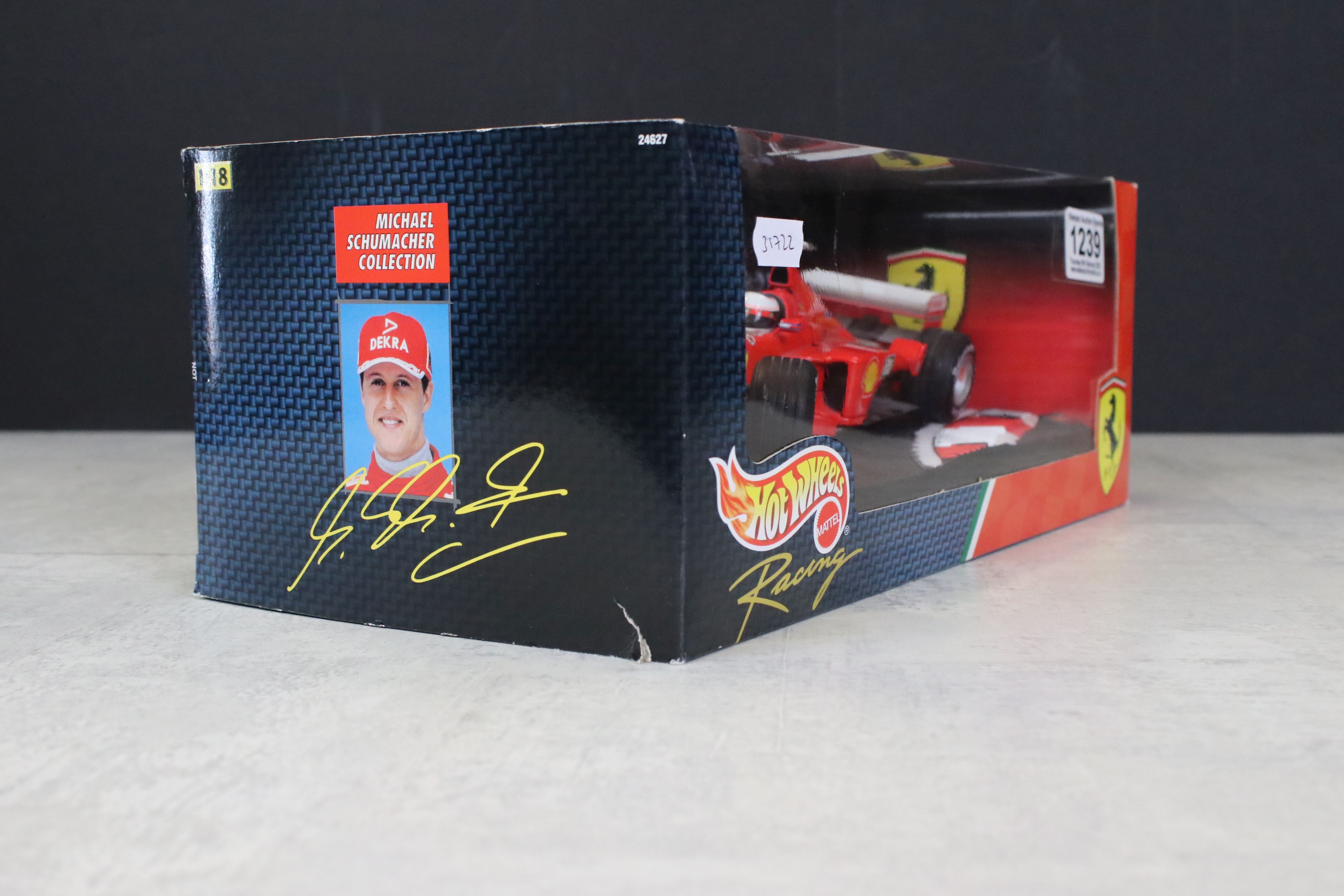 Six boxed Mattel Hot Wheels 1/18 F1 diecast models to include Jordan 199 Damon Hill, Michael - Image 9 of 16