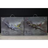 Two Boxed AF1 Air Force 1 1:72 Boeing B-17G Flying Fortress diecast model planes (one model with a