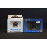 Two boxed Bachmann HO gauge Gandy Dancer, both variants featuring 46223 & 46202