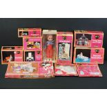 Nine boxed Pedigree Sindy accessories to include Wardrobe, Bedside Table and Lamp, Home (damage ot