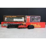 Four boxed OO gauge locomotives to include Hornby R066 LMS 4-6-2 Duchess of Sutherland, Palitoy