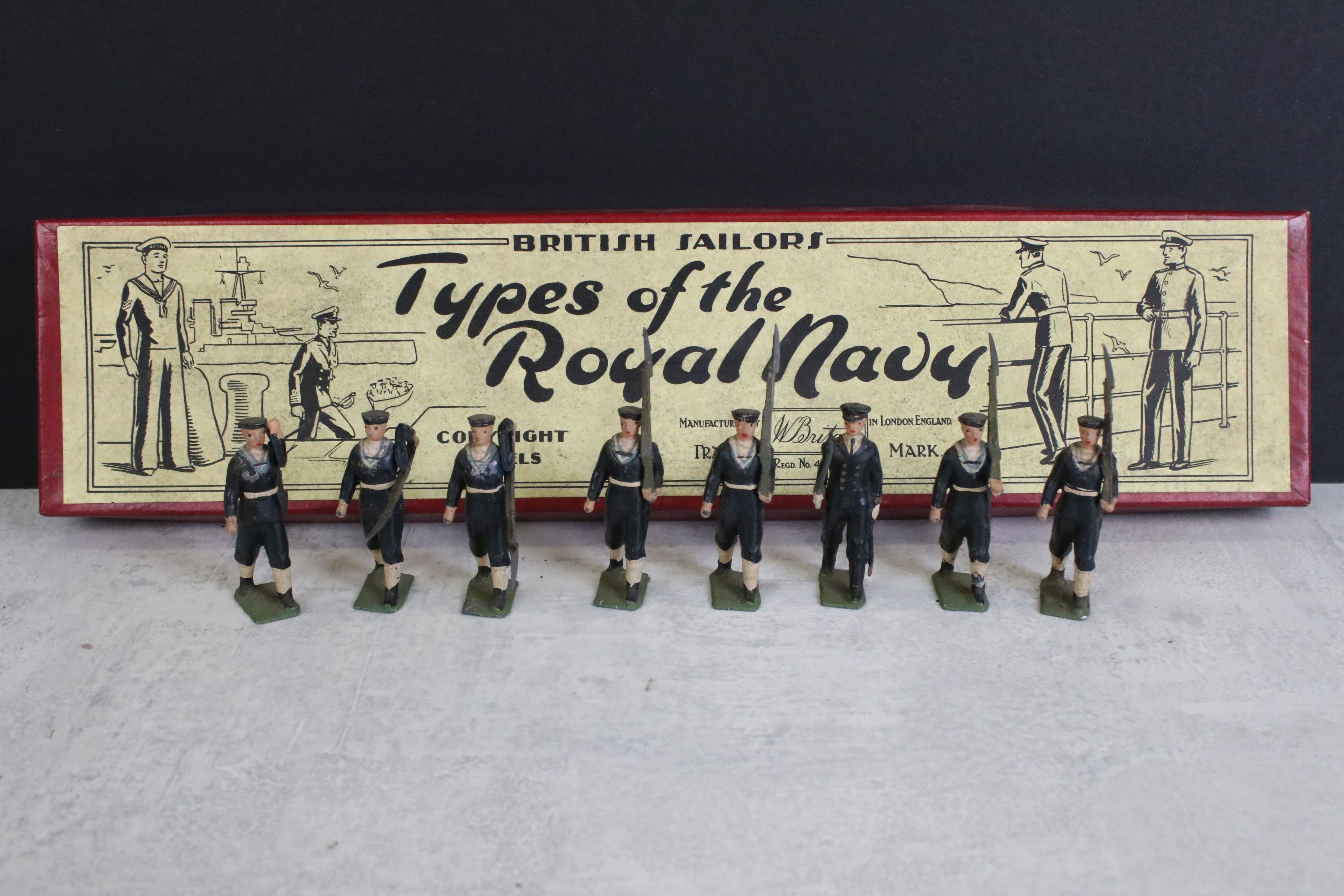 Five Boxed Mid 20th C onwards metal soldier figure sets to include Britains Drums & Bugles of the - Image 9 of 23