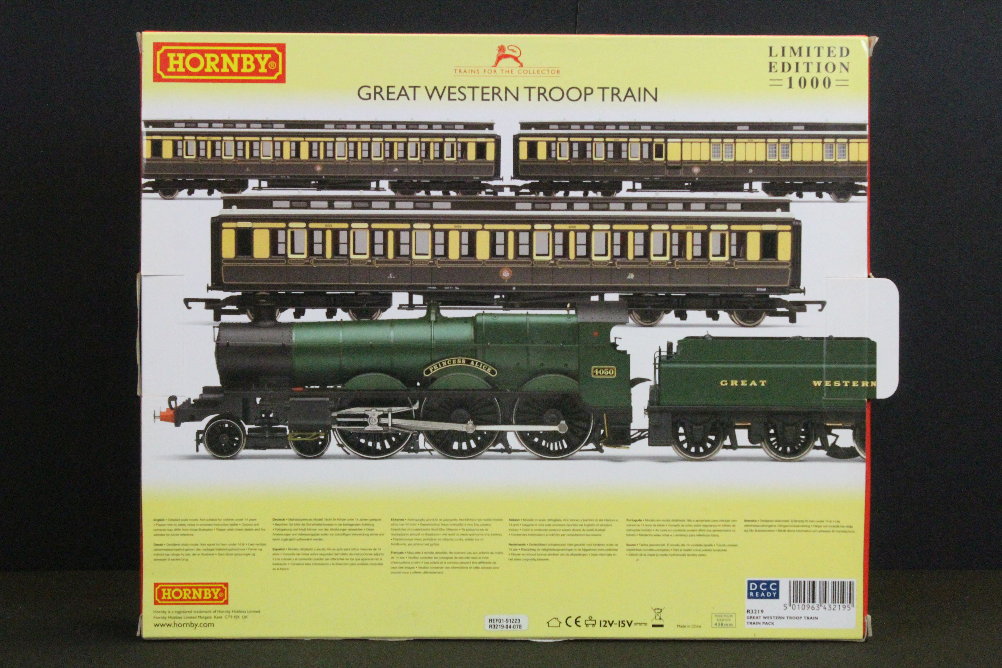 Boxed ltd edn Hornby OO gauge R3219 Great Western Troop Train Pack, complete with certificate - Image 2 of 6