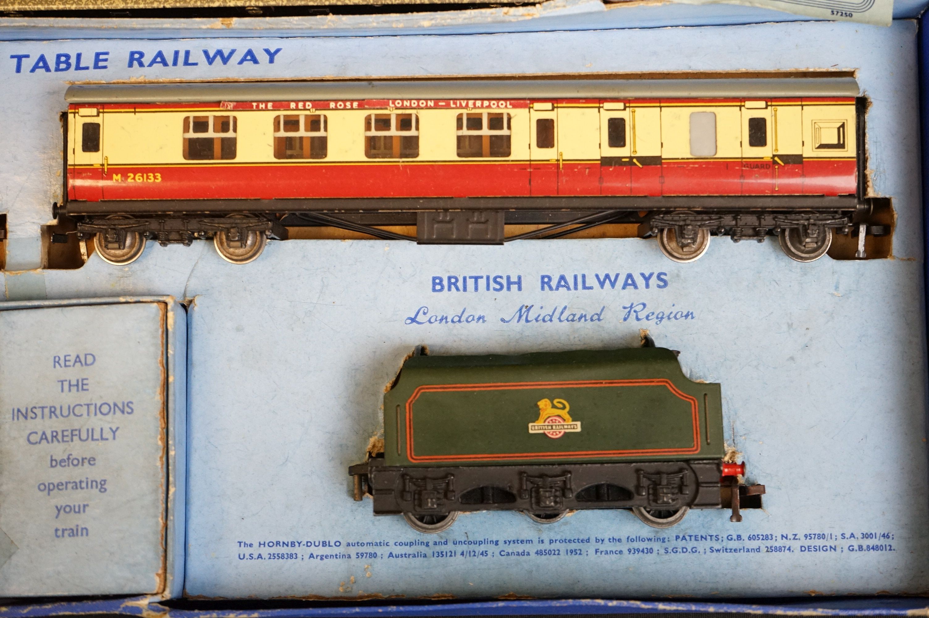 Three boxed Hornby Dublo train sets to include 2 x EDP12 Passenger Train with Duchess of Montrose - Image 5 of 17