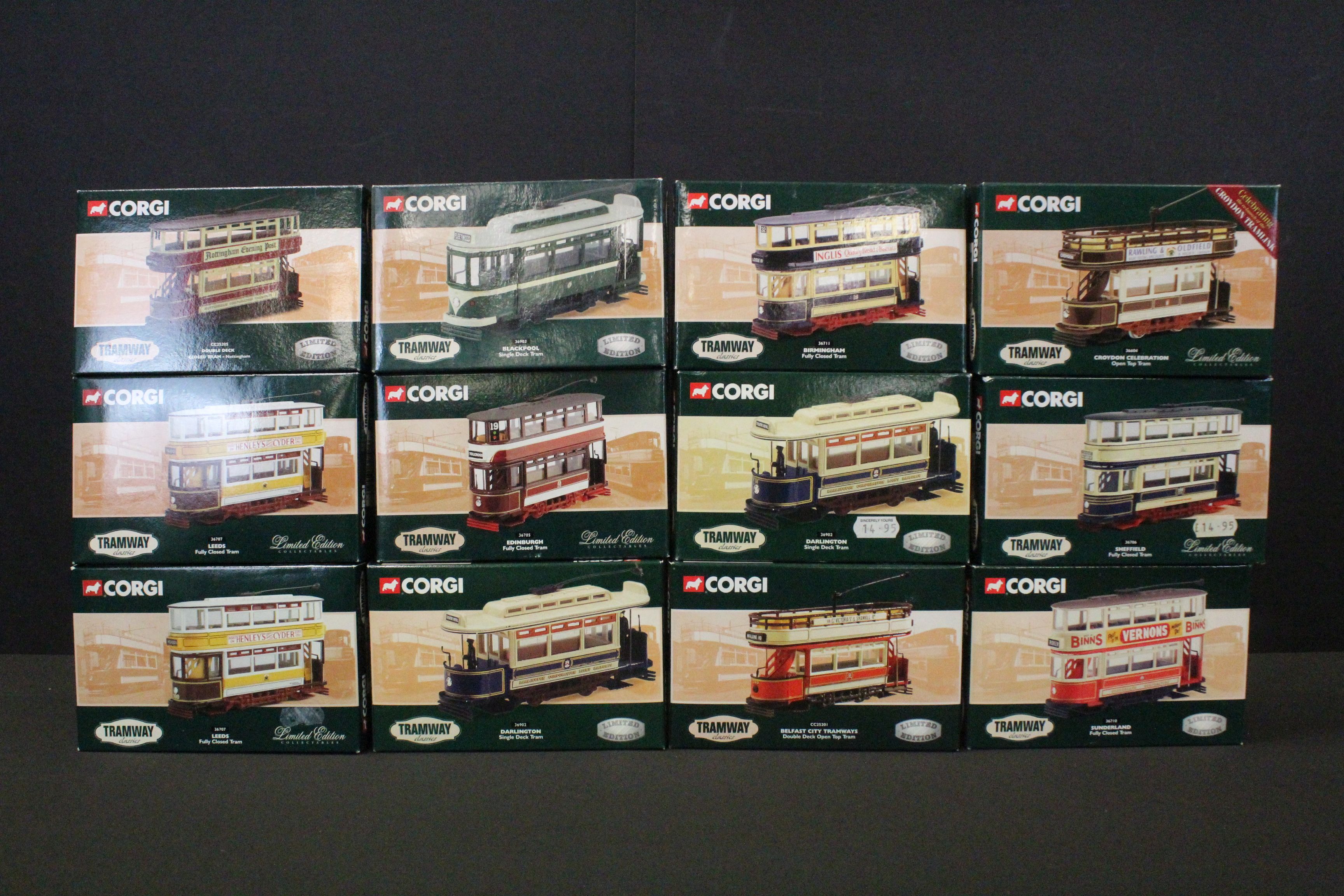 17 Boxed Corgi Tramway Classics diecast models, a few duplicated, ex - Image 3 of 11