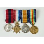 A British Military World War One Miniature Medal Group Of Four To Include The Great War Of