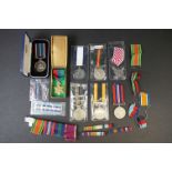 A Collection Of Military Medals, Ribbons And Medal Bars To Include British And Greek World War Two