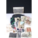 A Collection Of Mixed Military Collectables To Include A World War Two RAF Forage Cap,
