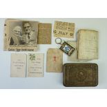 A British World War One Princess Mary Christmas 1914 Brass Gift Tin.