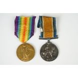 A British World War One Full Size Medal Pair To Include The Great War Of Civilisation Victory