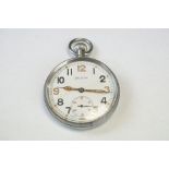 A British Military Issued World War Two G.S/T.P Pocket Watch No.172746, Maker Marked Helvetia And