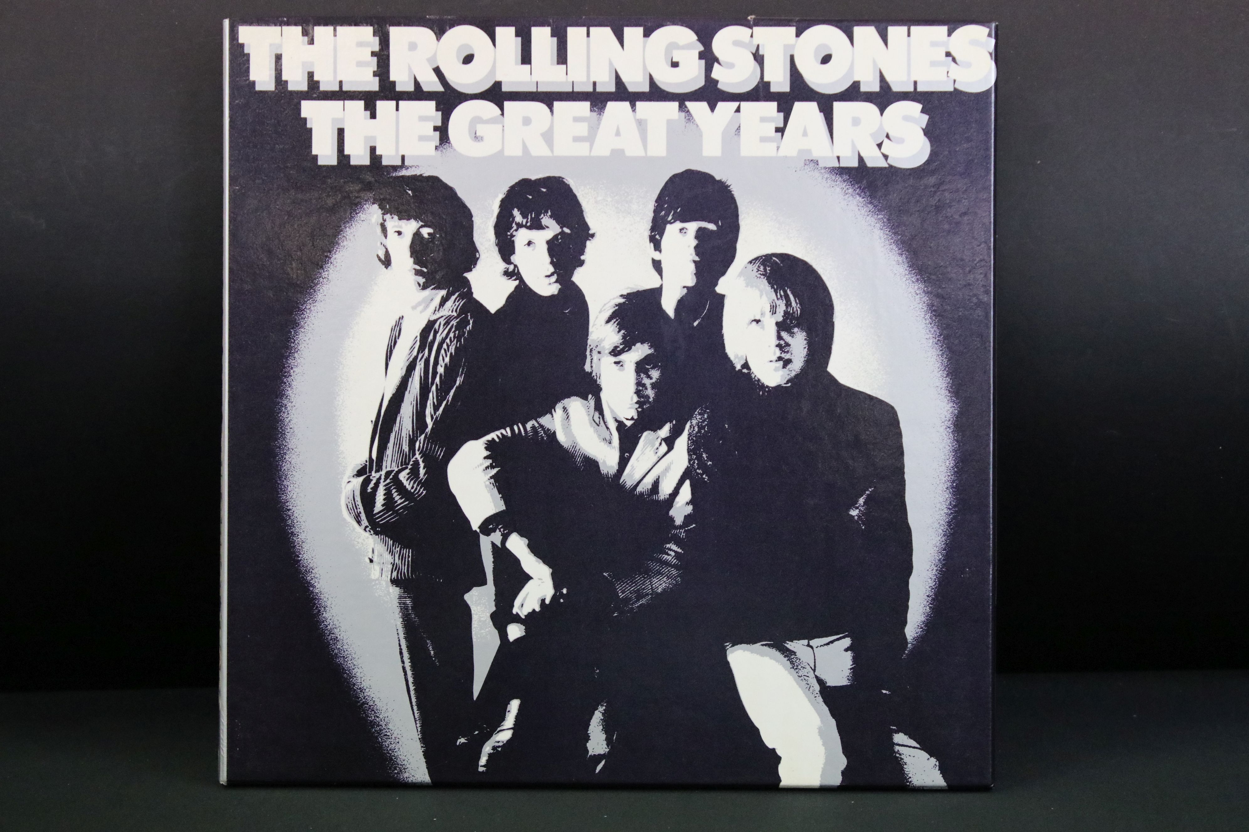 Vinyl - The Rolling Stones The Great Years Box Set on Readers Digest / Decca 4 LP Box Set, box,