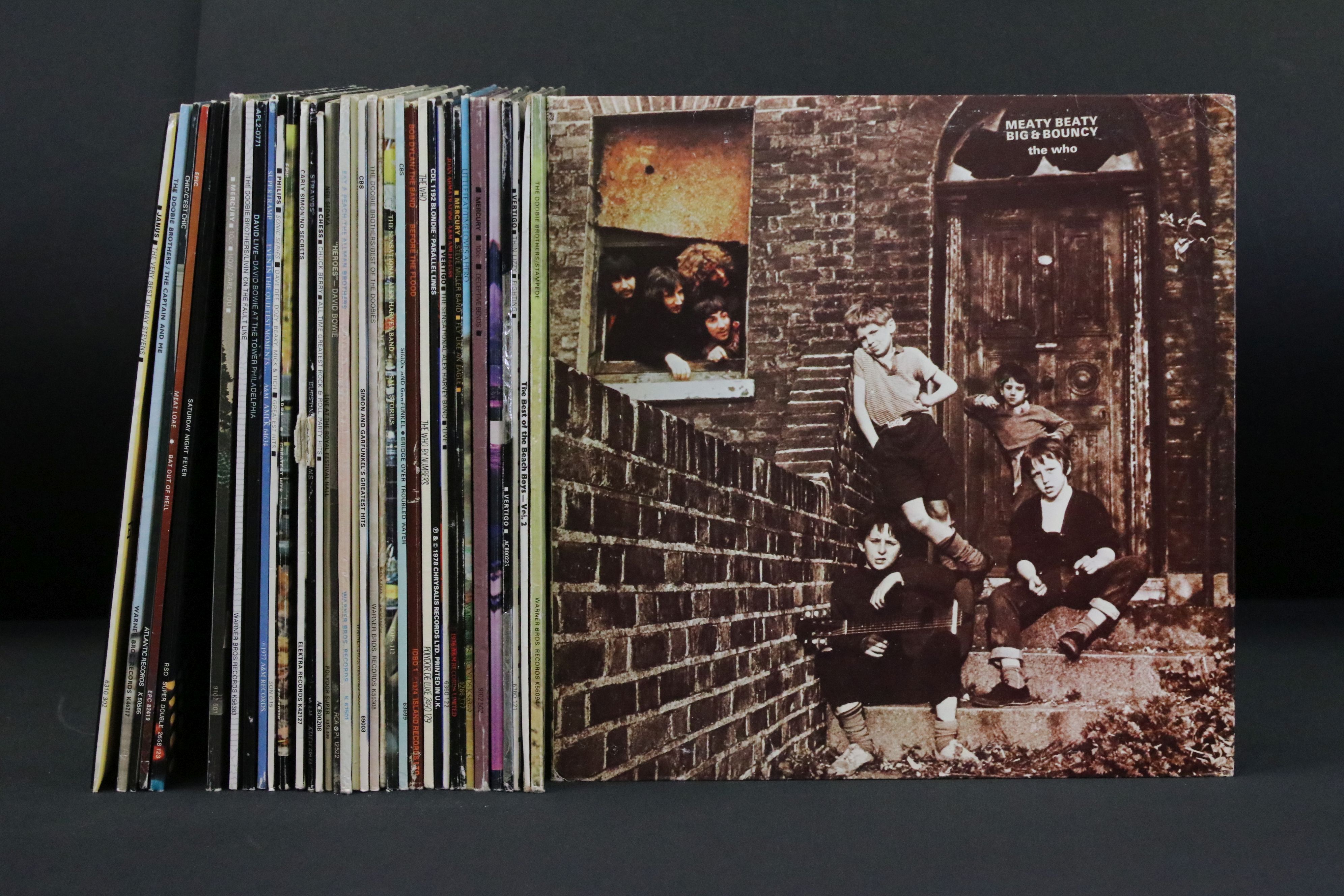 Vinyl - Approx 35 Rock & Pop LPs to include David Bowie, Fleetwood Mac, Bob Dylan, The Doors (