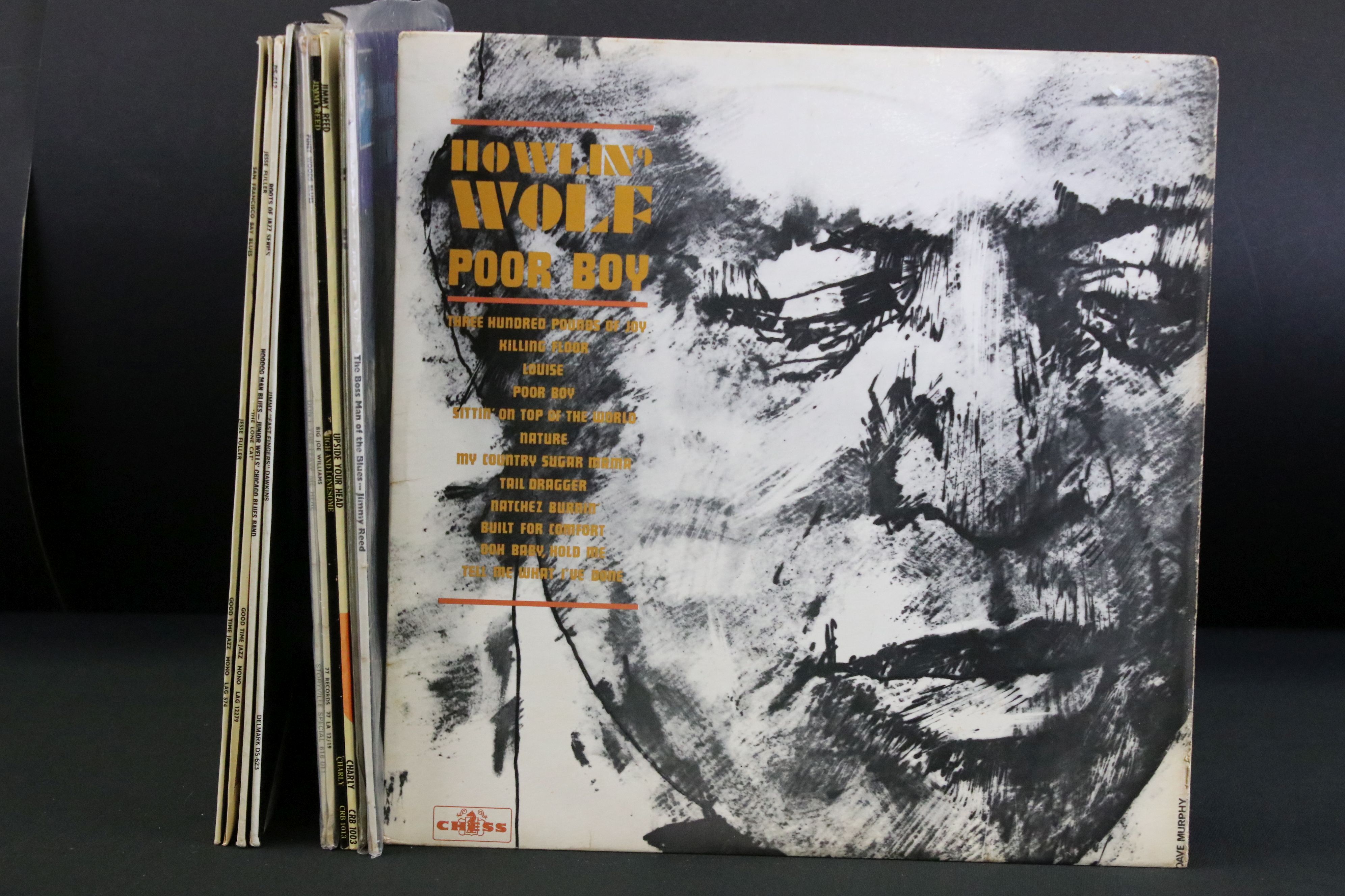 Vinyl - 11 rare blues albums to include Howlin’ Wolf Poor Boy (Original UK on Chess Records CRL