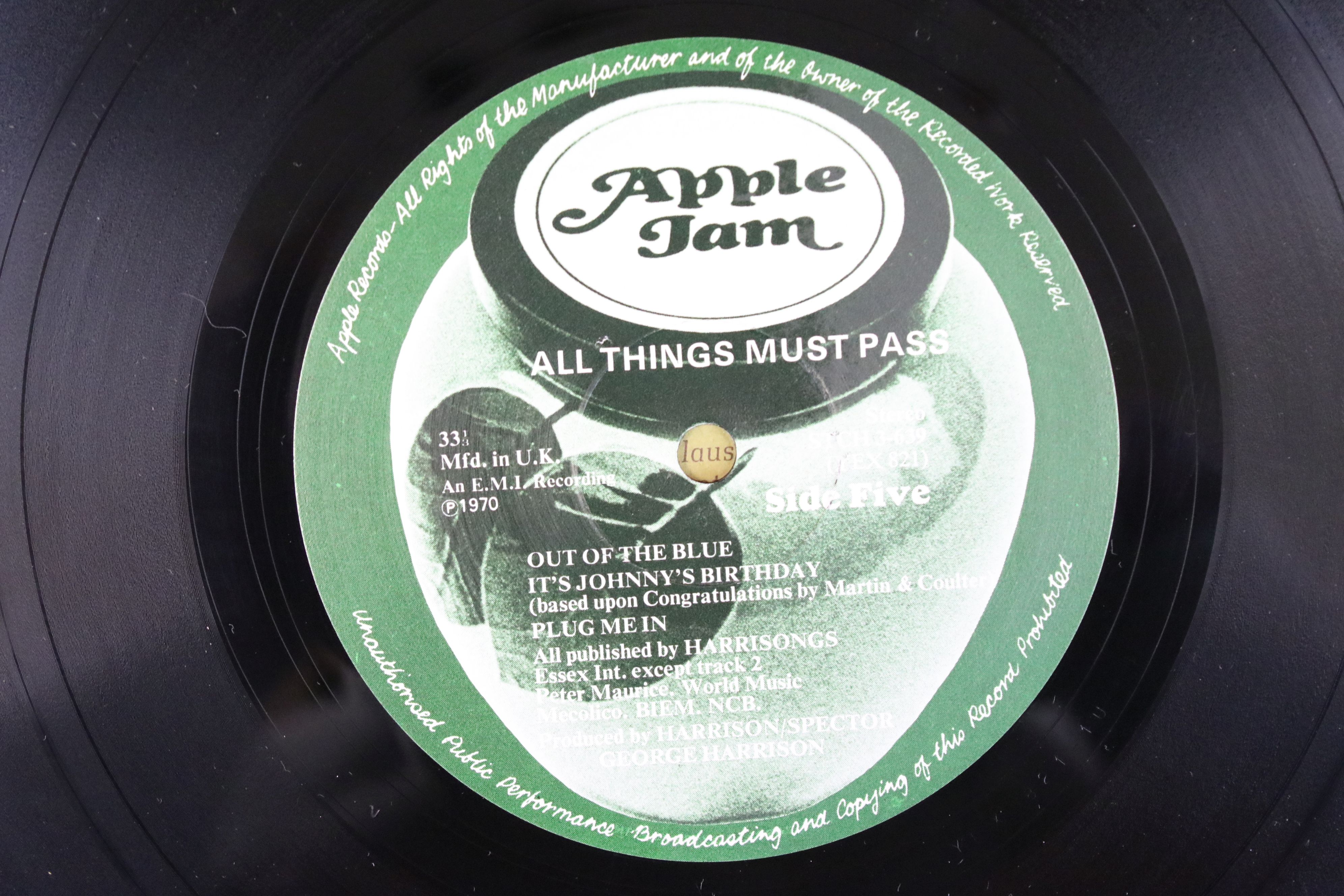 Vinyl - George Harrison All Things Must Pass LP on Apple STCH 639, Eric Clatpon credit to box, - Image 3 of 5