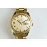 Gents Omega Seamaster automatic day date watch. Replacement strap.