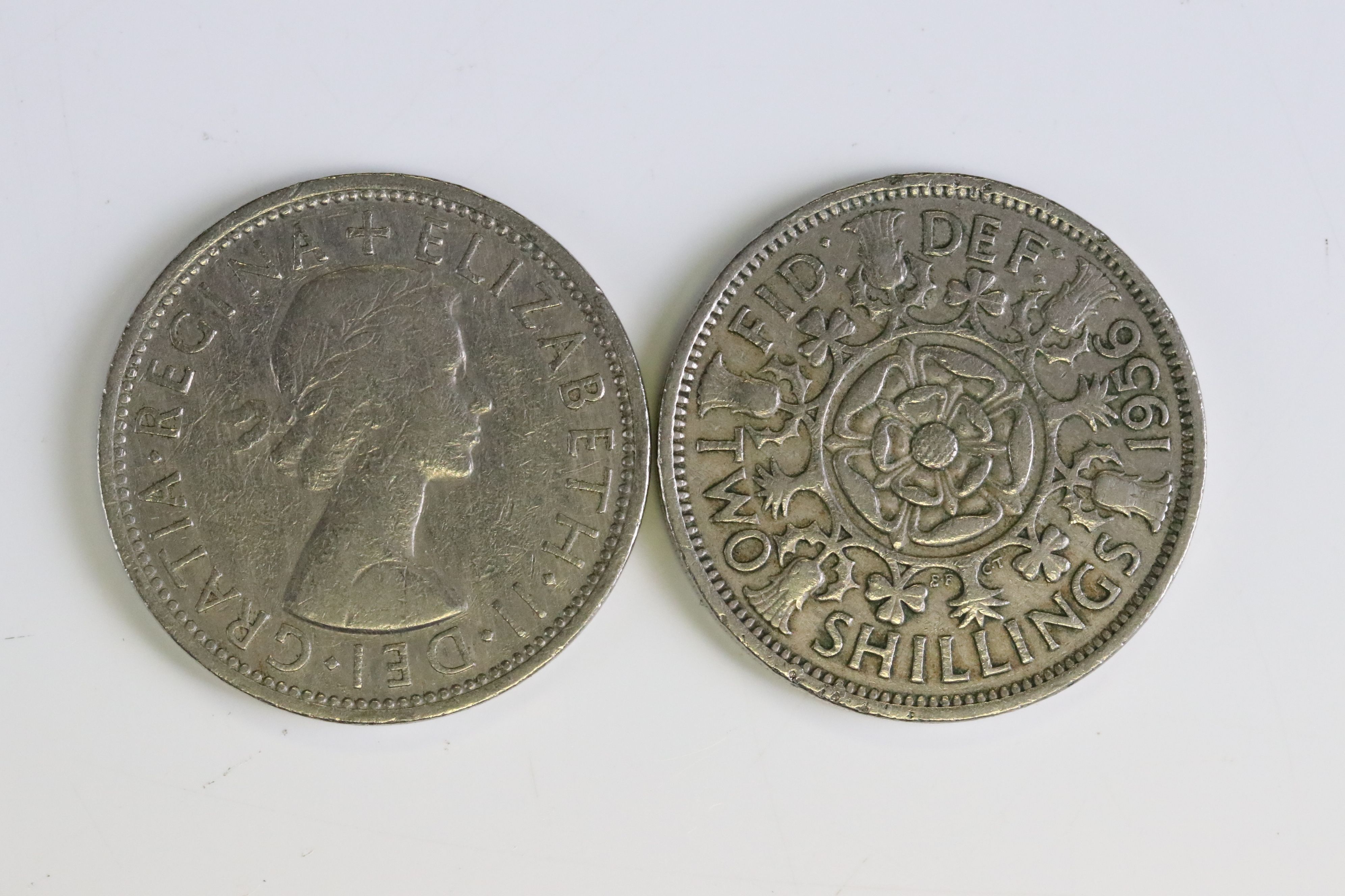 A collection of mainly British pre decimal coins to include a good quantity of silver examples - Image 10 of 16