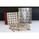 A large collection of British pre decimal coins, mainly silver examples to include Queen Victoria