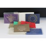 A collection of eleven Royal Mint uncirculated year sets to include 1980, 1978, 1976, 1975, 1974,