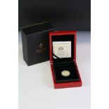 A East India Company 2020 Military Guinea 22ct gold proof coin complete with COA, display case and