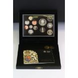 The Royal Mint 2009 UK Proof Coin Set, 12 coins from £5 to 1p, including a 2009 Kew Gardens Fifty