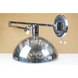 A Retro large chrome domed light fitting complete with original mountain bracket.