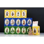 14 Boxed Wade ' Nursery Favourites ' ceramic figures (numbers 1-10 and 12-15), plus an empty