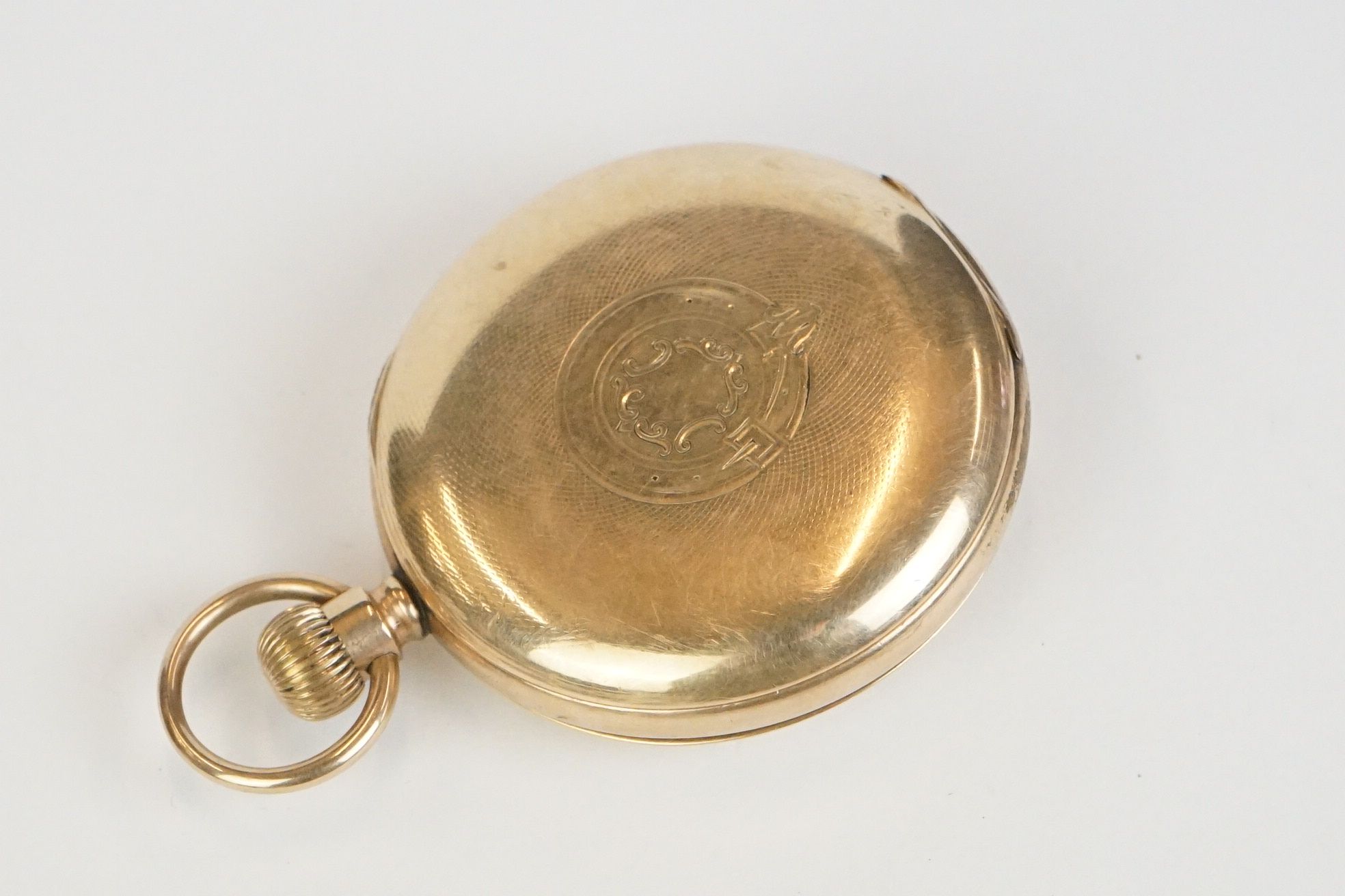 Two early 20th century top winding pocket watches to include a gold plated half hunter together with - Image 8 of 8