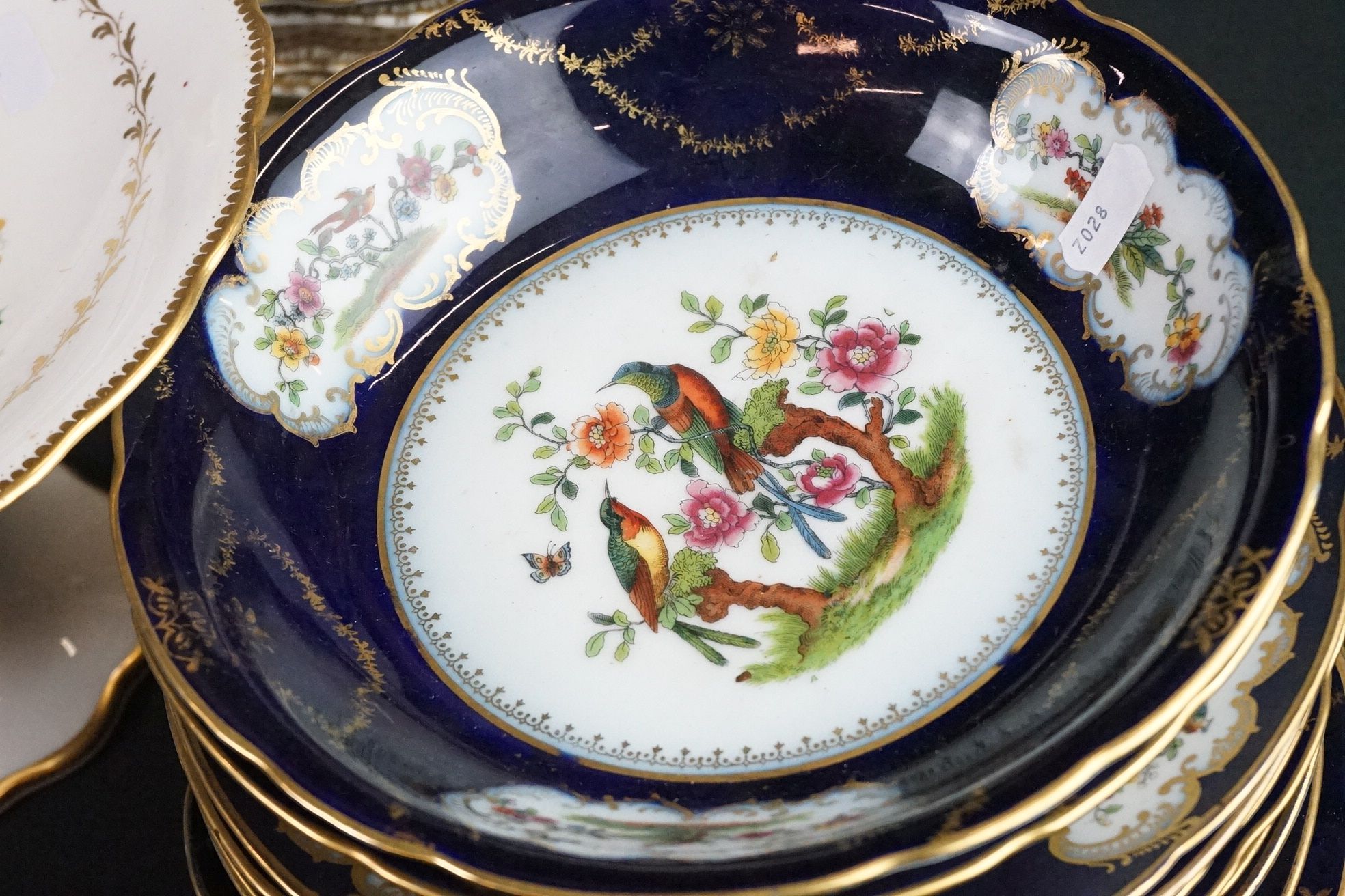 Mixed ceramics to include a Meissen twin-handled cabaret tray with blue glazed decoration, 39cm - Image 7 of 17