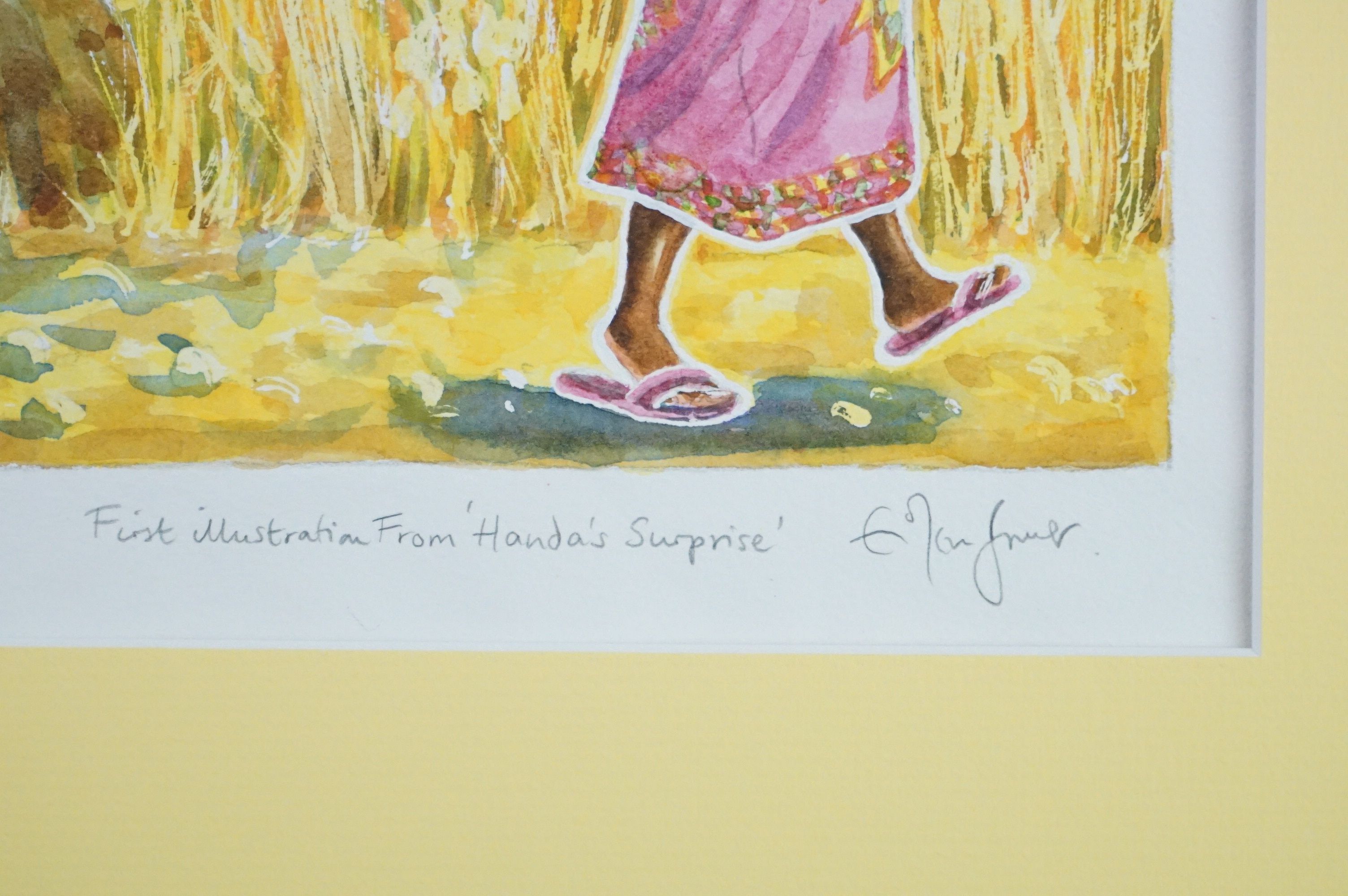 Eileen Brown (Contemporary) First Illustration Watercolour from ' Hannah's Surprise ' titled ' - Image 6 of 6