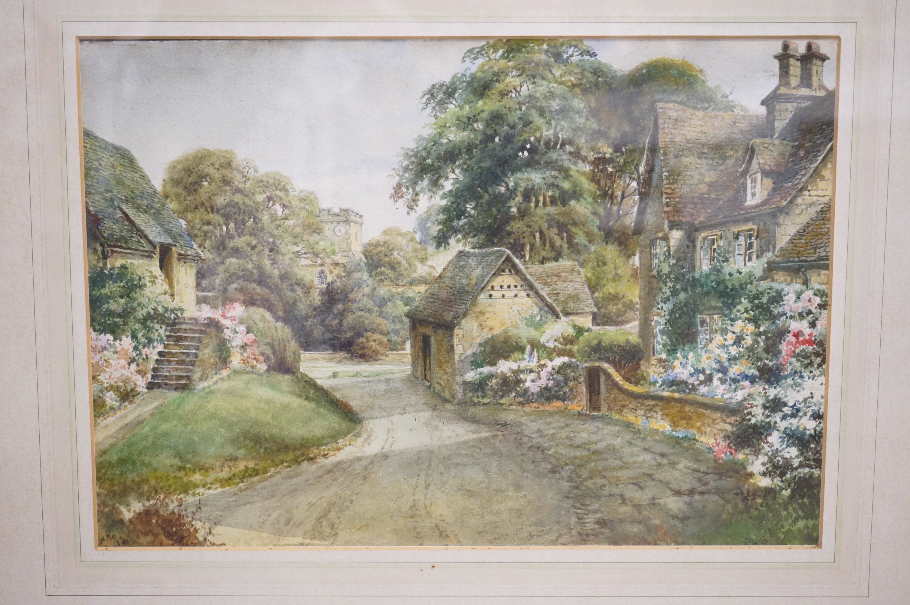Seven 19th and 20th century Landscape Watercolours including Louis a Johns Watercolour dated 1938, - Image 6 of 8