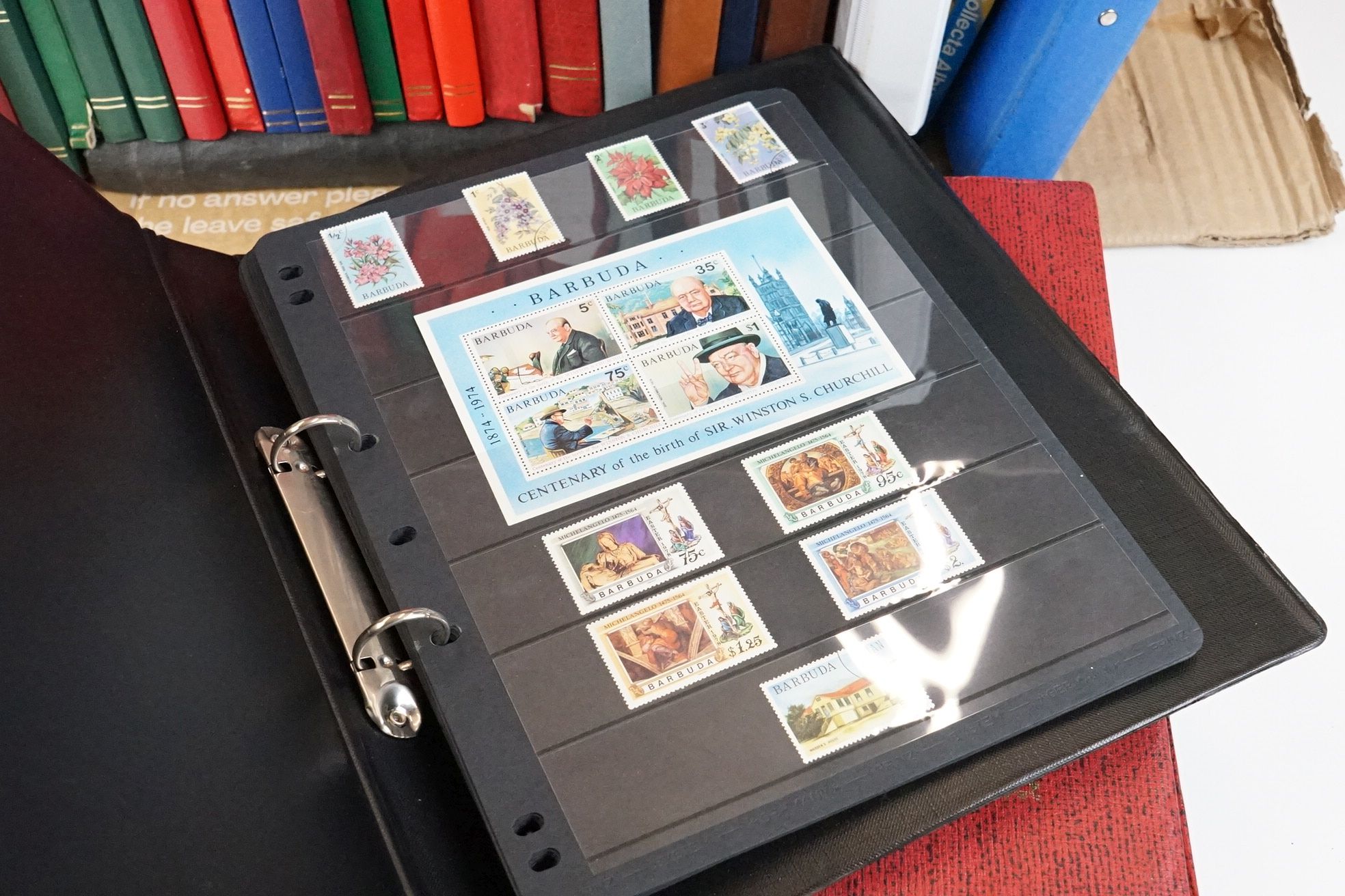 A large collection of world stamps contained within approx twenty eight albums to include mint - Image 4 of 7