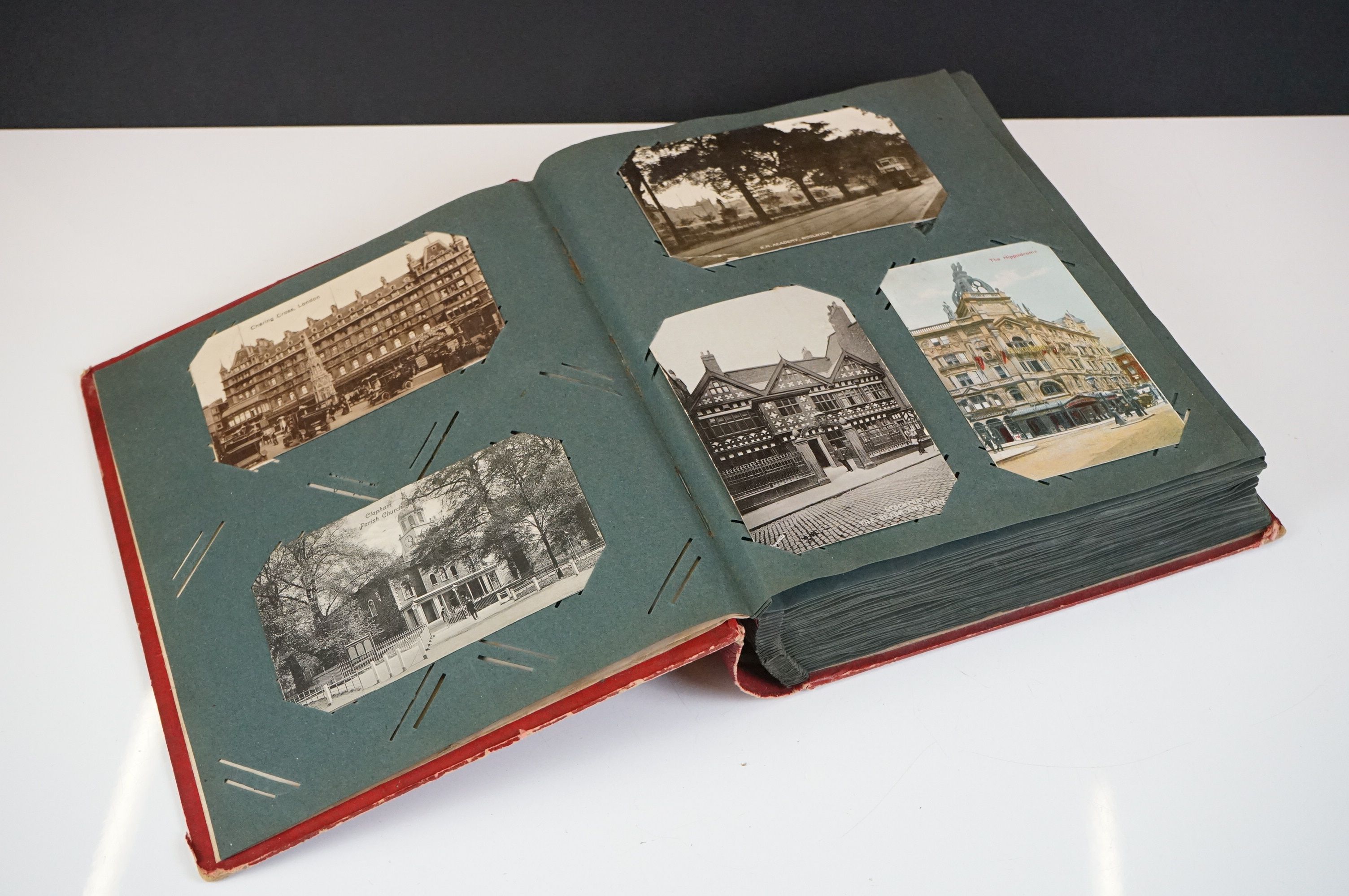 An early 20th century postcard album containing a good collection of postcard dating from the - Image 2 of 6