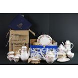 Royal Worcester ' Royal Garden ' pattern ceramics to include 2 teapots & covers, coffee pot & cover,