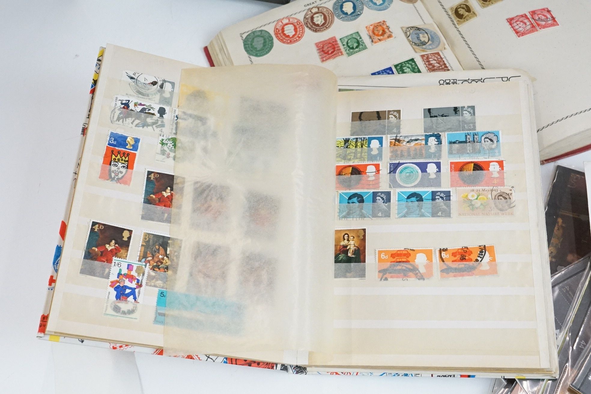 A small collection of British and world stamps contained within three albums together with a small - Image 7 of 7